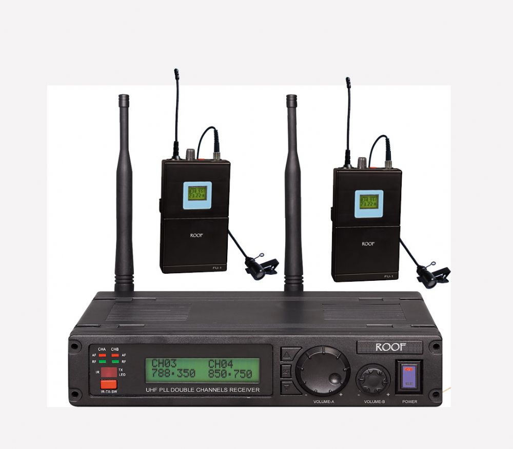 Roof R-1200 2 Yaka UHF Telsiz Mikrofonu